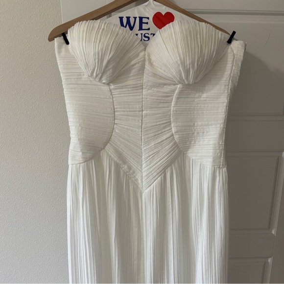 NEW Cult Gaia Ashika Gown in Off White Strapless Maxi Dress 12 Large XL Bridal - Picture 3 of 7